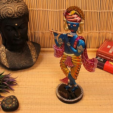 iron Krishna showpiece and Statue