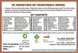 Flare Seeds 45 Varieties Vegetable 2550+ Seeds