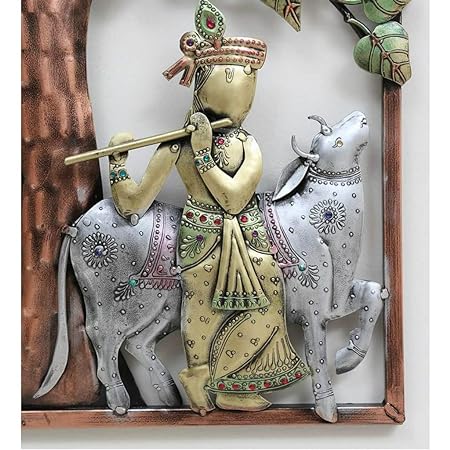 Iron Lord Krishna Wall Art