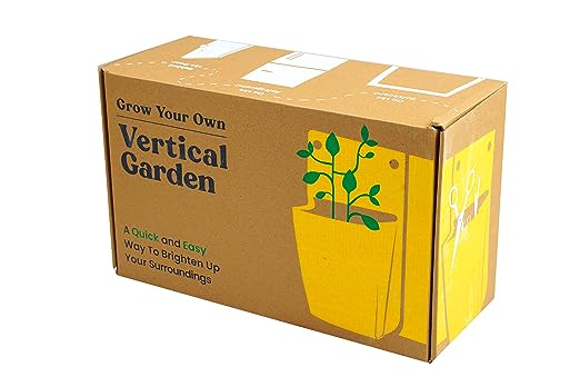 DIY Horizontal Gardening Grow Kit With Double Pocket jute Hanger, Sprayer & S-Hook