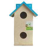 Beautiful Duplex Wooden Bird House Nest Box for Sparrow and Garden Birds