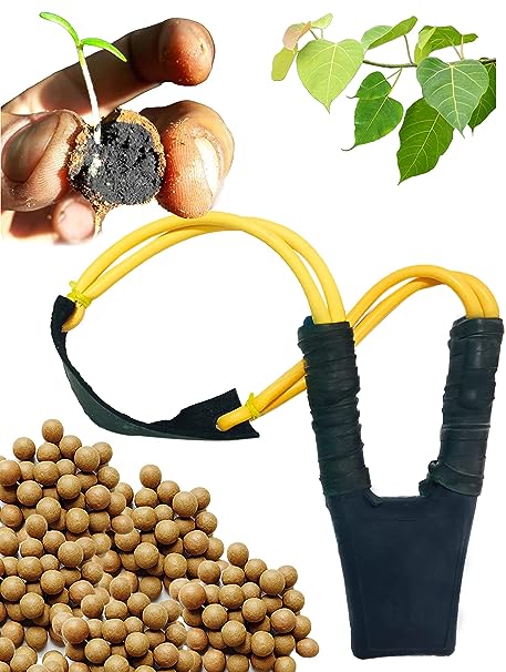 Slinghot (Gulel) With Seed Balls- Pack of 50