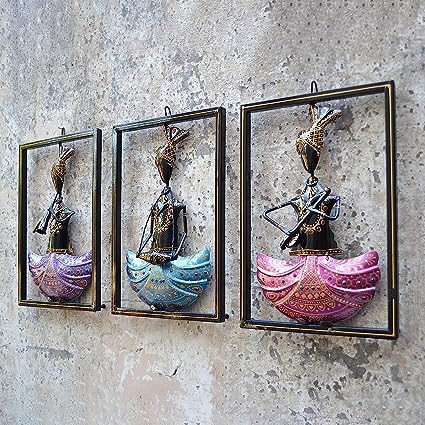 Handmade Human Musician Frame for Wall Decoration Made With Iron