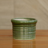 Ceramic Round Ribbed Pot/Planter for Plants