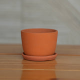 Ceramic Classic Terracotta Planter with Tray