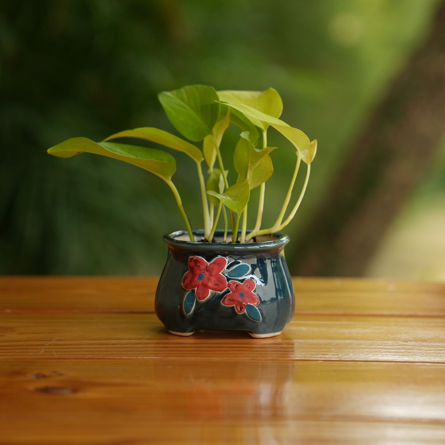 Handi Flower Design Ceramic Planter