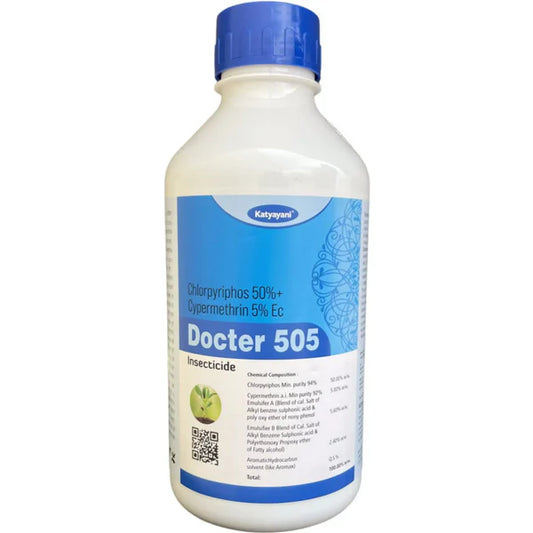 KATYAYANI DOCTER 505 | CHLORPYRIPHOS 50% + CYPERMETHRIN 5% EC | INSECTICIDE