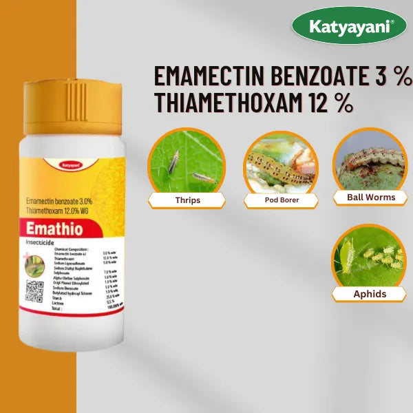 KATYAYANI EMATHIO | EMAMECTIN BENZOATE 3% + THIAMETHOXAM 12% WG | CHEMICAL INSECTICIDE