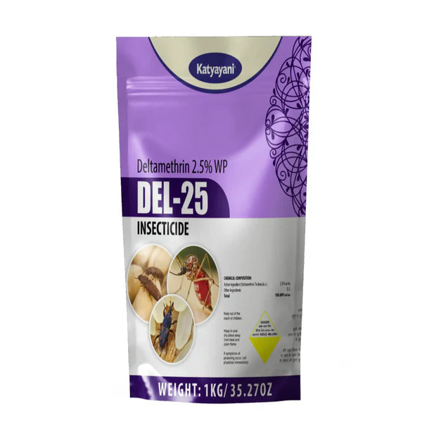 Katyayani Del-25 – Deltamethrin 2.5% WP for Stored Grain Pests & Indoor Residual Spray