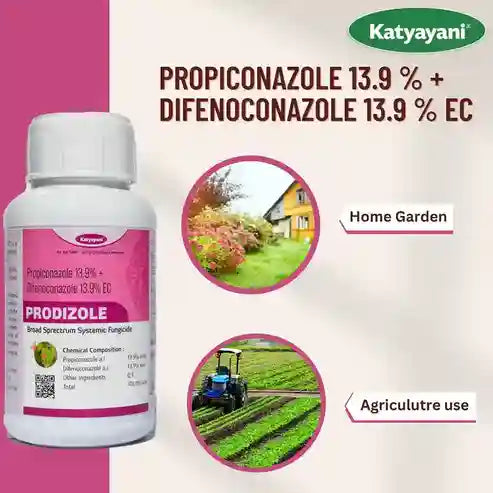 Katyayani Prodizole | Propiconazole 13.9 % + Difenoconazole 13.9 % EC | Chemical Fungicide