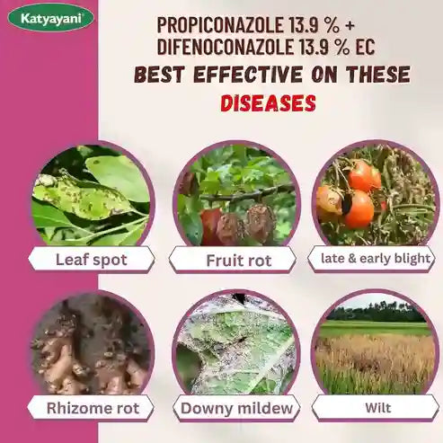 Katyayani Prodizole | Propiconazole 13.9 % + Difenoconazole 13.9 % EC | Chemical Fungicide