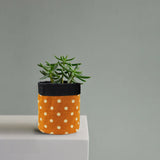 5 inch Cotton Orange Pot Planter Bag