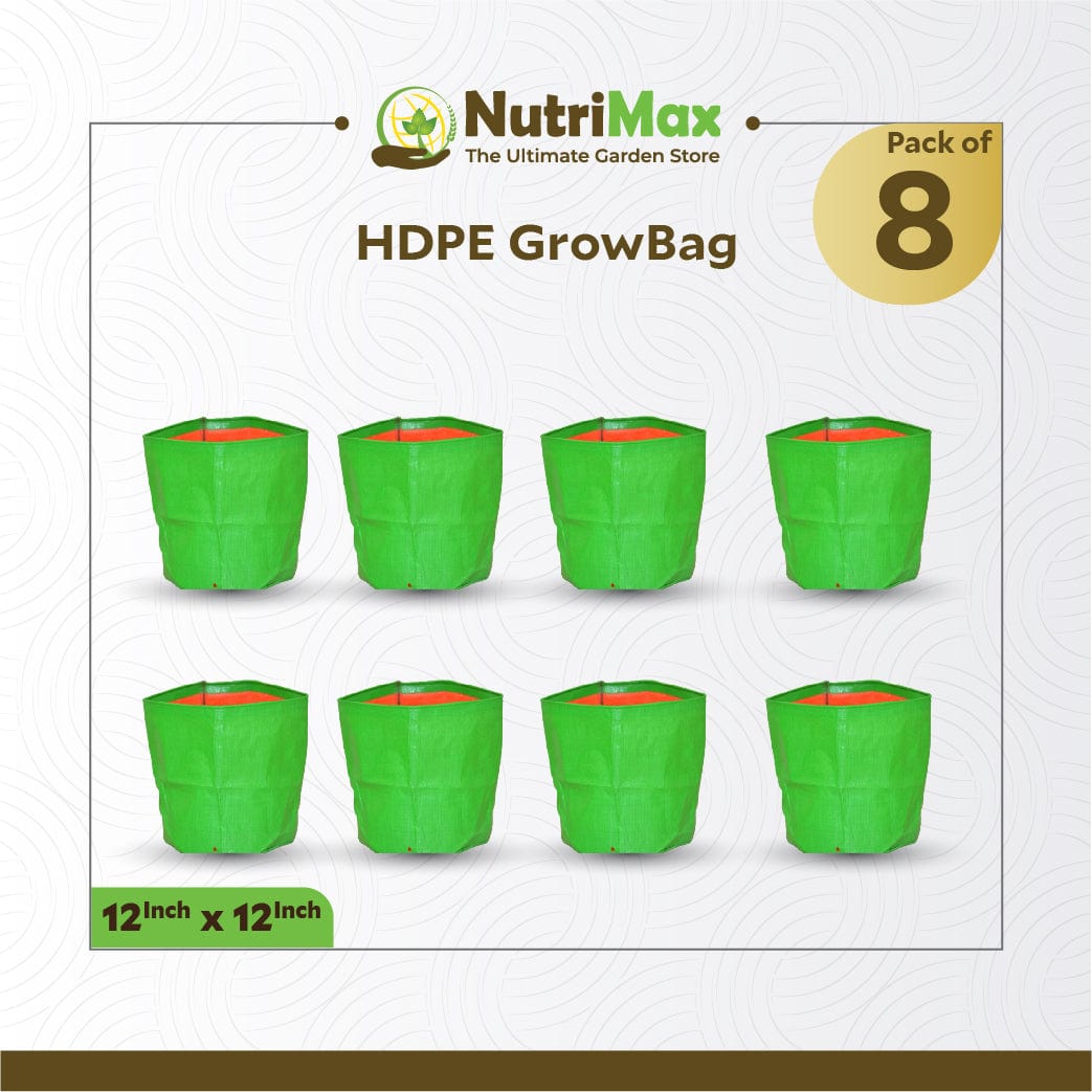 Nutrimax HDPE 200 GSM 12 inch x 12 inch Outdoor Plant Bag