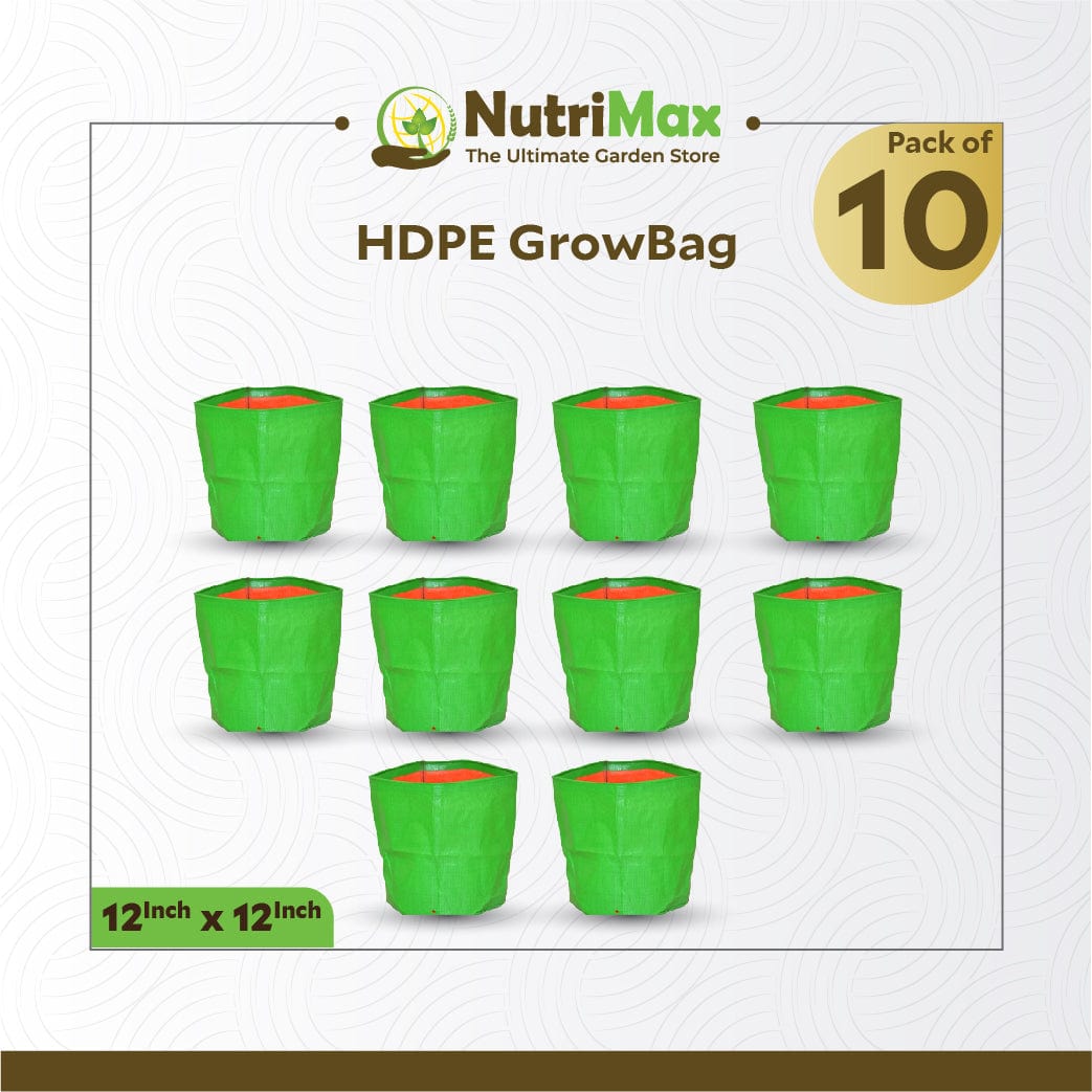 Nutrimax HDPE 200 GSM 12 inch x 12 inch Outdoor Plant Bag
