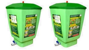 MyGreenBin Greenrich Composters (Set of 2, 120 Ltr)