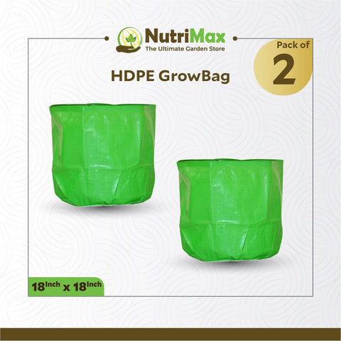 HDPE Grow Bags - Yuvagreen Terrace Gardening Leafy Vegetable Green Grow Bag  (12