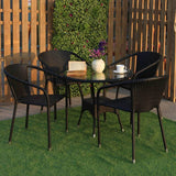 Dreamline Outdoor Furniture Garden Patio Seating Set (4 Chairs And Table Set)
