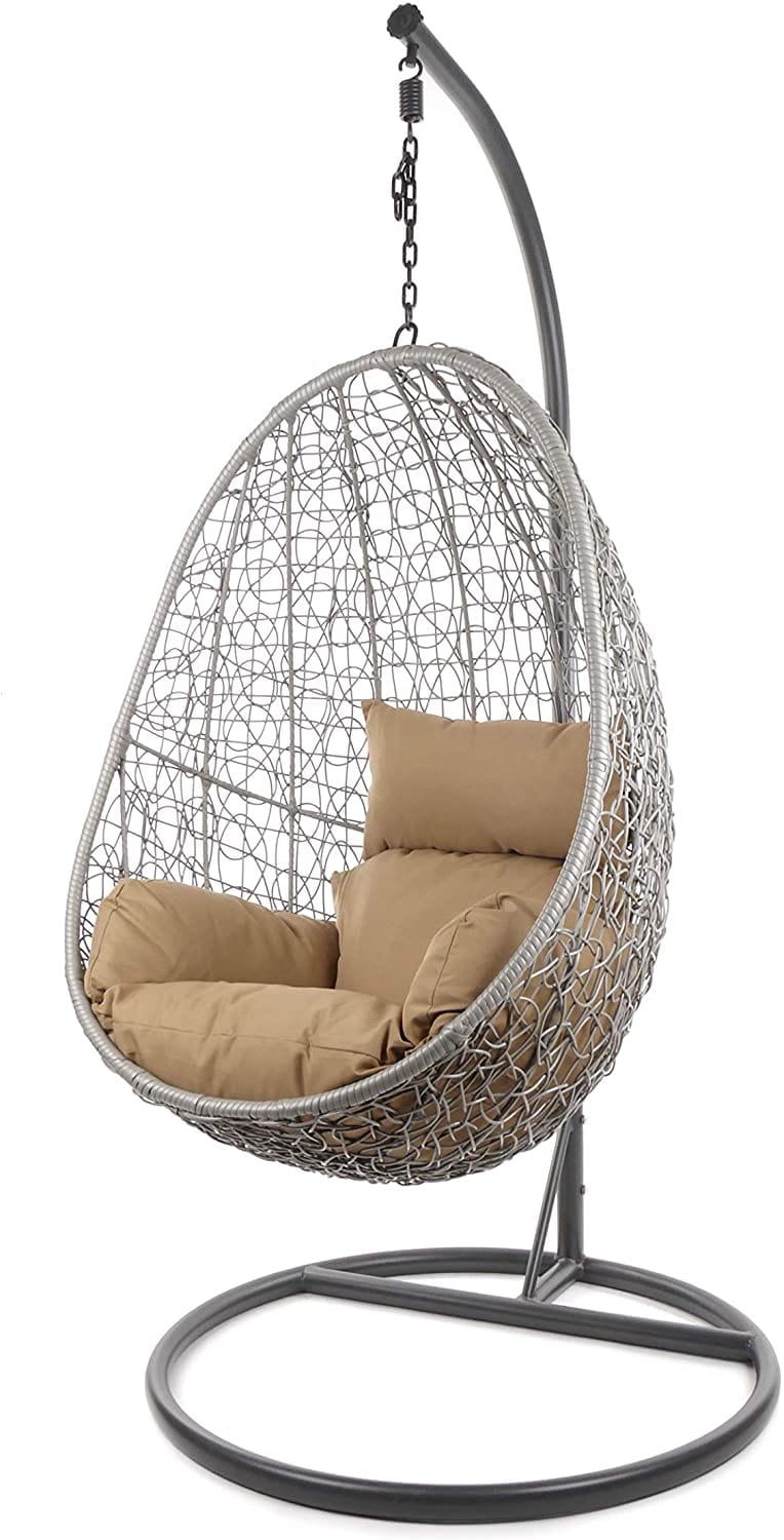 Dreamline Single Seater Hanging Swing With Stand For Balcony And Garden