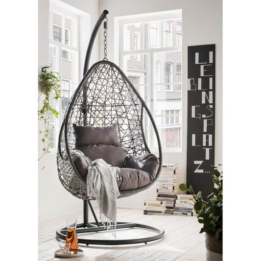 Dreamline Single Seater Hanging Swing With Stand For Balcony