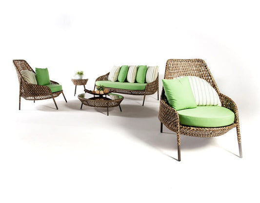 Dreamline Outdoor Garden Furniture - Sofa Set (2 Seater, 2 Single Seater, 1 Side Table And 1 Center Table Set)