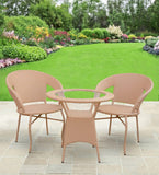 Dreamline Garden Patio Seating Set (1+2) 2 Chairs And Table Set (Outdoor Furniture)