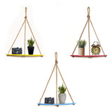 Half Over Design Multi Colour Wood Floating Shelves, Set of 3