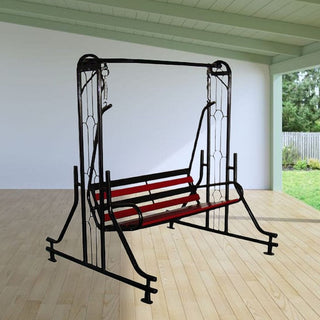 Kaushalendra Iron Swing Jhula with Iron Stand (2 Seater)