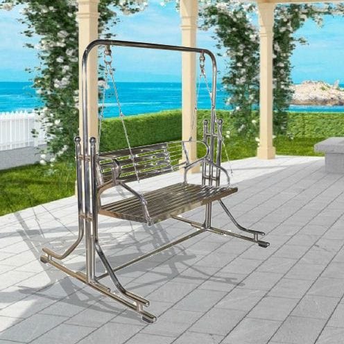 Kaushalendra Stainless Steel Swing Jhula With Reversible Seat (2 Seater)