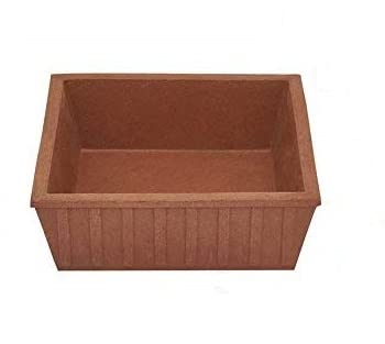 Om Craft Villa Terracotta Earth Brown Square Bird Bath