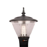BENE Bonic Garden Light Fitted with Warm White LED ( 15w, Clear, Grey, 21 Cm)