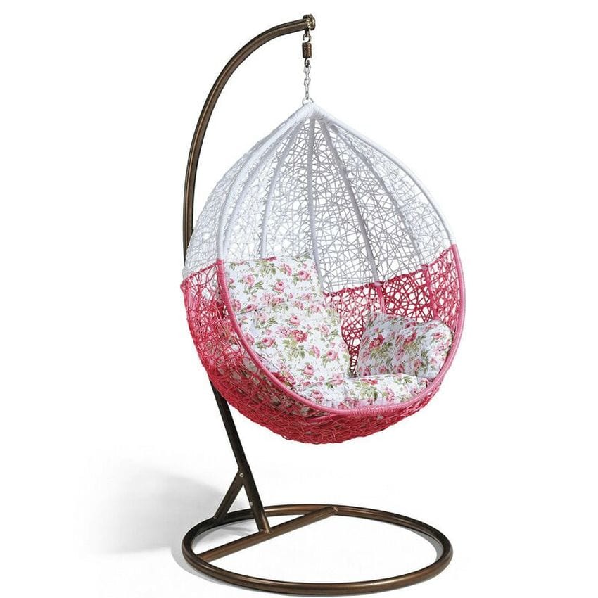 Dreamline Single Seater Multi-Colour Hanging Swing Jhula With Stand For Balcony/Garden