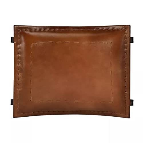 Naturals Export Handmade Leather Butterfly Folding Chair with Powder Coated (Brown)
