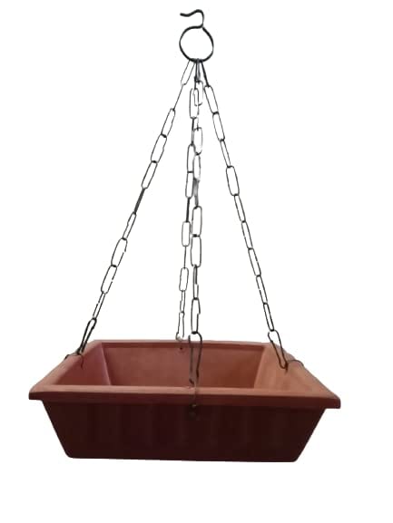 Om Craft Villa Earthenware Bird Bath/Bird Water Feeder