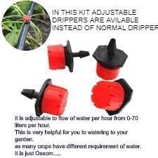 DASHANTRI Adjustable Irrigation Dripper Red/Black