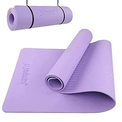 Fitness Guru Single Color 8mm Yoga Mat With Carrying Bag