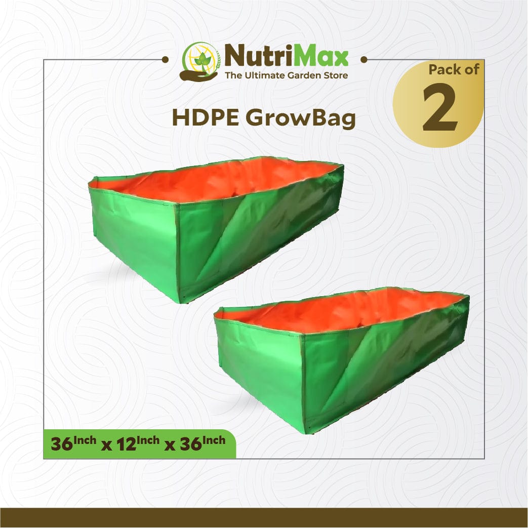 Nutrimax 200 GSM HDPE Grow Bags 36 x 36 x 12 inch Outdoor Plant Bag