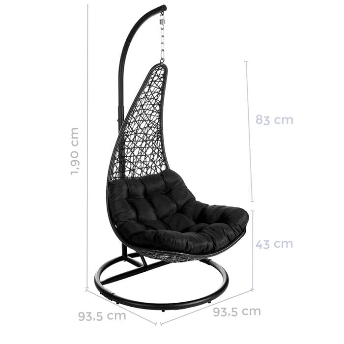 Dreamline Single Seater Hanging Swing Jhula With Stand For Balcony, Garden (Long)