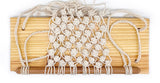 Handmade Wall Hanging Floating Shelf With Macrame, Beige