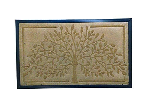 Mats Avenue Tree Theme All Purpose Soft Door Mat (45x75cm), Beige Color