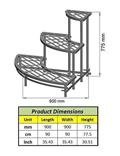 Akura Corner Metal Planter Stand