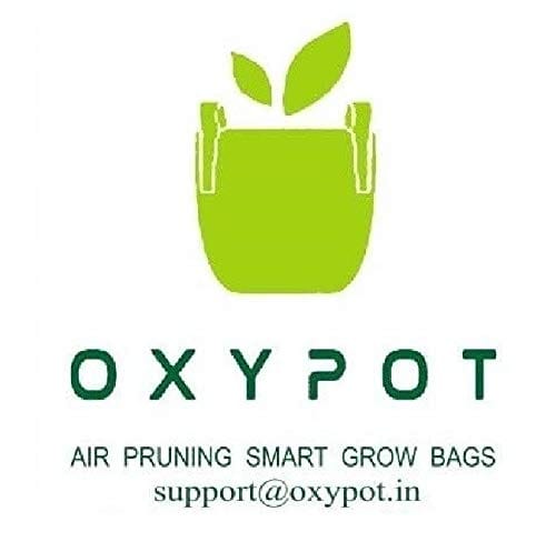Oxypot Air Pruning Geo Fabric Grow Bags (6.5 X 7.25 Inches), Pack of 10