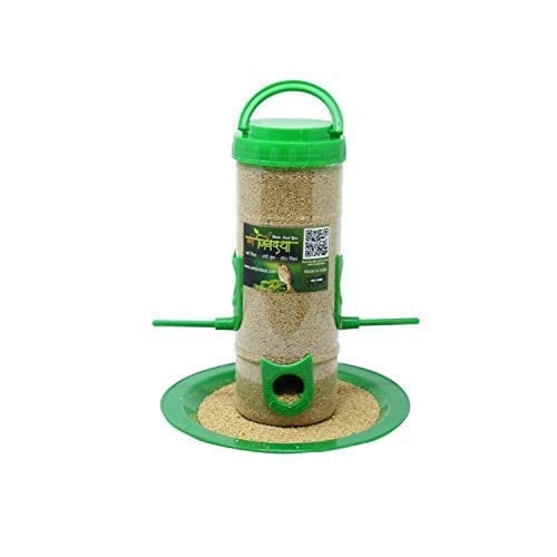 Amijivdaya Bird Food Feeder With Handle (Medium)