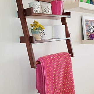 Lycka Birch Wood Ladder Display Wall Mounted Shelves