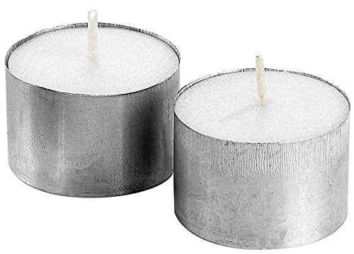 Om Craft Villa Round Votives Glass Tealight Candle Holders (Set of 2)