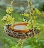 Om Craft Villa Terracotta Bird Bath/Bird Water Feeder