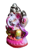 Om Craft Villa Eco-friendly Terracotta Ganesha Statue (8 inches)