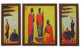 Naturals Export Modern Art Contemporary Canvas Painting for Wall (Set of 3)