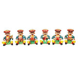 Naturals Export Gomati Ethnic Handicrafts Musician Bawla Wood Set (6 Piece)