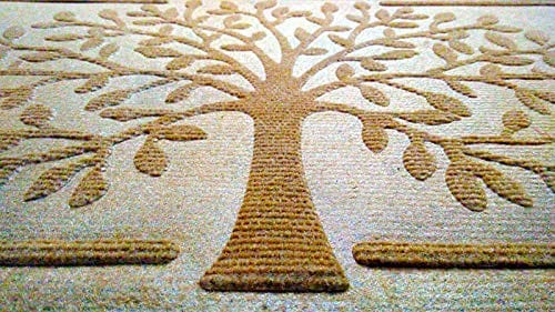 Mats Avenue Tree Theme All Purpose Soft Door Mat (45x75cm), Beige Color