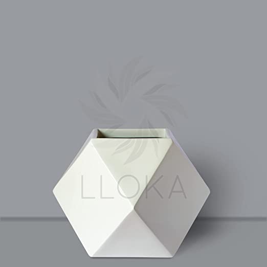 LLOKA Luxurious Fiberglass Floor Planters & Pots - Marga_GeoE_01